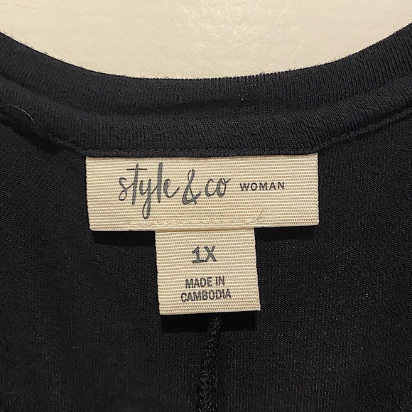 Black and Blue Tank Dress - Picture 2 of 4